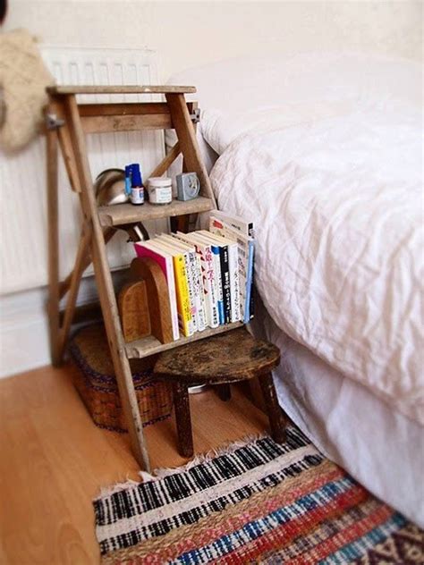 unusual bedside tables add  individual character   bedroom