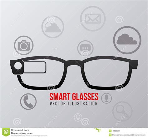 Smart Glasses Stock Vector Illustration Of Call Object 49523688