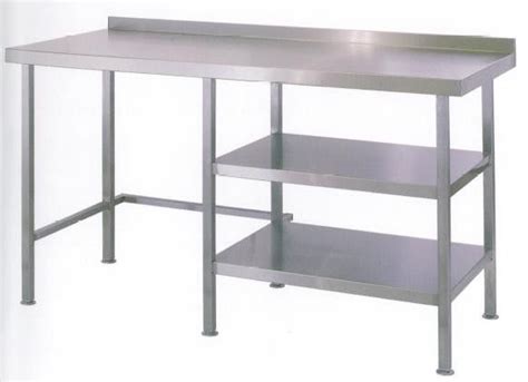 Stainless steel table for prep & work 24 x 60 inches, nsf commercial heavy duty table with undershelf and backsplash for restaurant, home and hotel. Stainless Steel Wall Tables - Commercial Products