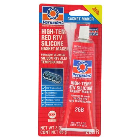 Permatex Oz High Temp Red RTV Silicone Gasket Overstock
