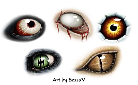 Monster Eyes By Sessav On Deviantart Monster Eyes Eye Drawing