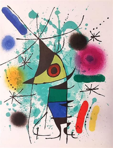 Joan Miró Mirò Lithographe I Plate Xi 1972 At 1stdibs