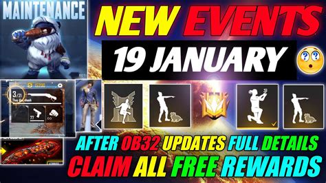Free Fire New Event 19 January New Event Free Fire New Update Ff