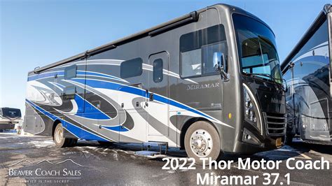 2022 Thor Motor Coach Miramar 371 Luxury Class A Rv Youtube