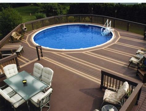 Round Outdoor Swimming Pools Beautiful Backyard Designs With Fun Water