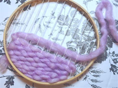 Diy Embroidery Hoop Weaving Julie Measures