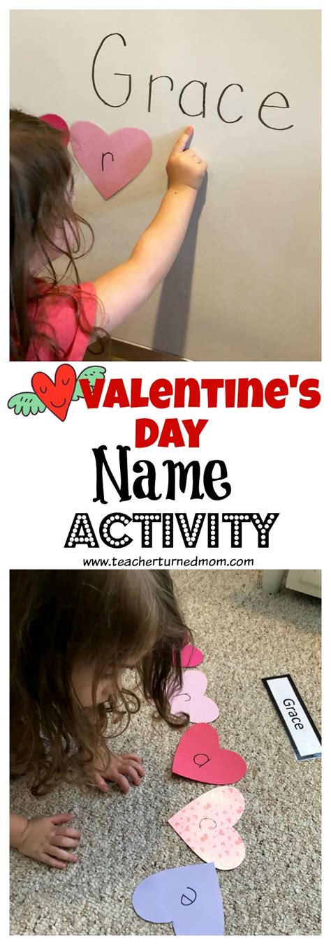 Valentines Day Name Activity Teacher Turned Mom