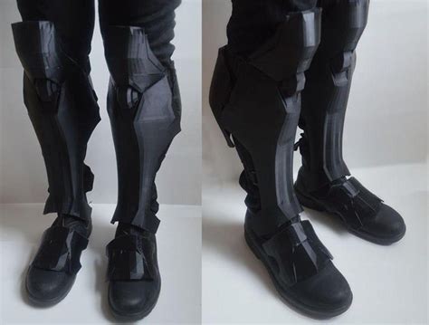 Sci Fi Soldier Space Marine Superhero Leg Armor With Straps Etsy