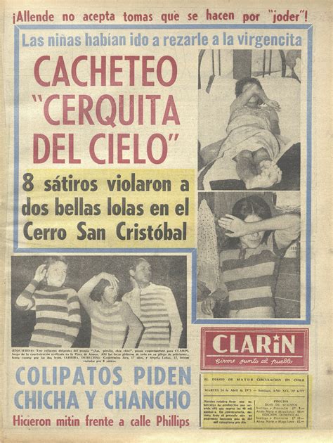 Portada Periódico El Clarín Año 19 Número 6777 24 De Abril De 1973