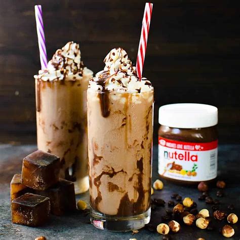 3 Ingredient Nutella Frappuccino Nutella Coffee Slushie