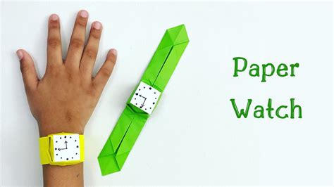 How To Make Easy Paper Watch For Kids Nursery Craft Ideas Paper
