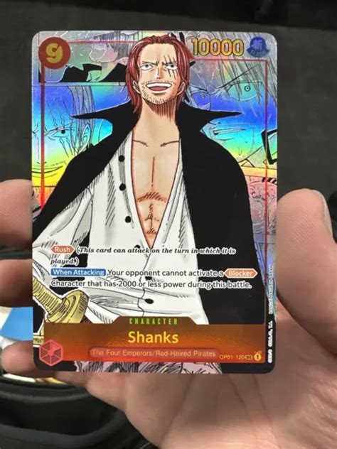 One Piece English Shanks Op Parallel Rare Manga Art Romance Dawn Picclick