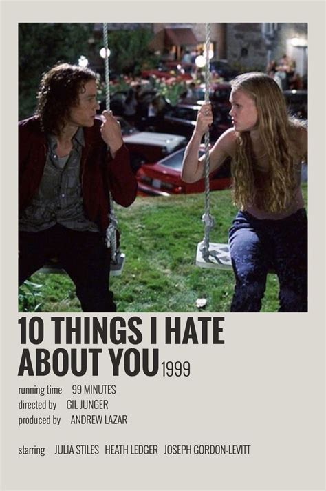 10 Things I Hate About You Artofit
