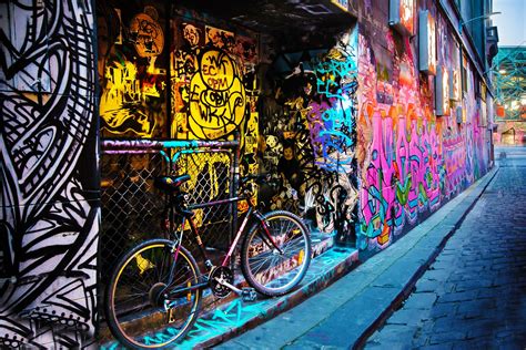 Graffiti Wall Art Street Art Print Colour Street Melbourne Etsy