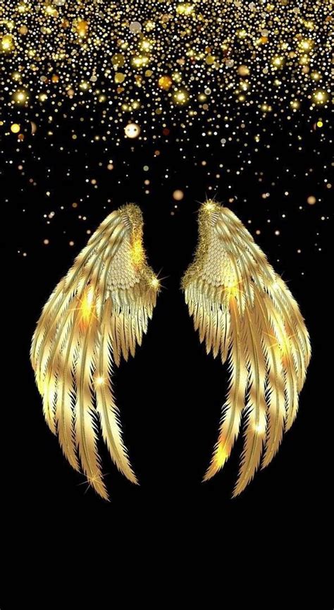 Gold Angel Wings Aesthetic Wings Hd Phone Wallpaper Pxfuel