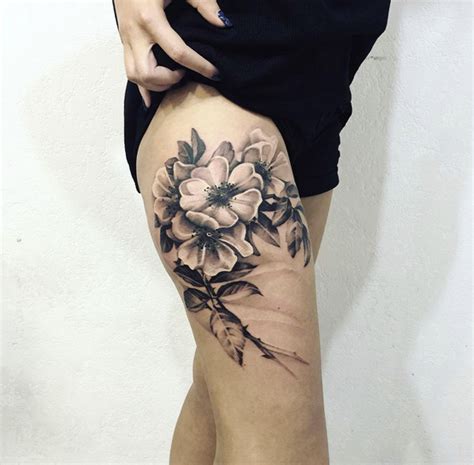 Thigh Tattoos Women Flower Thigh Tattoos Thigh Tattoo