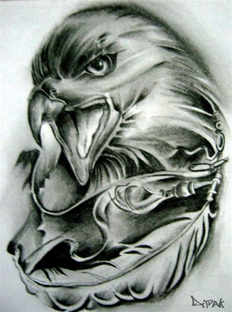 Eaglesketchbyshirocko Phoenix Tattoo Design Skull Tattoo Design