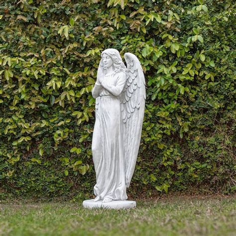Alpine Corporation Praying Angel Statue Resin Garden Statues