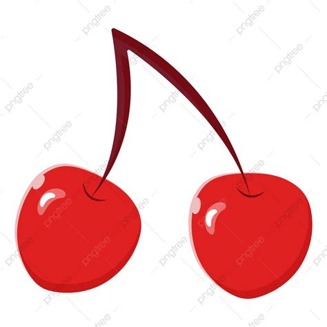 Red Cherries Clipart Transparent Background Vector Of Two Red Cherries