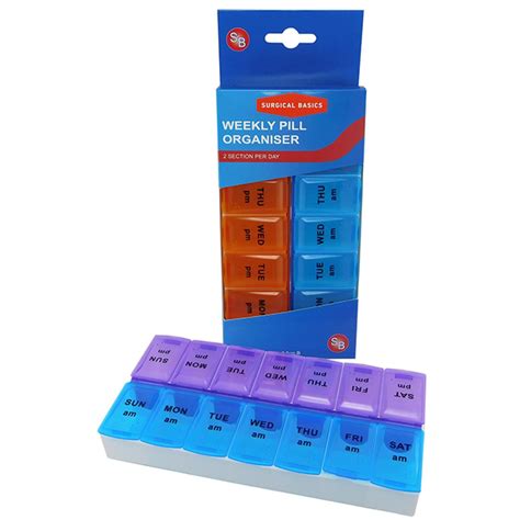 Surgical Basics 2 Per Day Weekly Pill Organiser