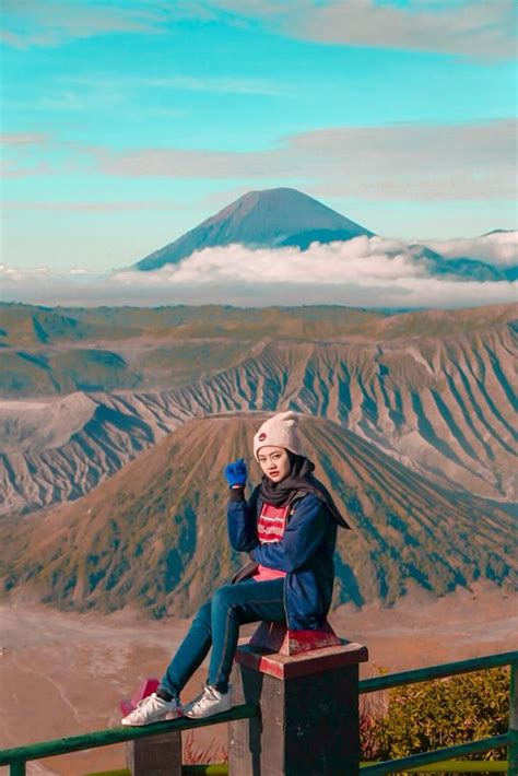 Gunung Bromo Jilbab Ootd Fotografi Potret Diri