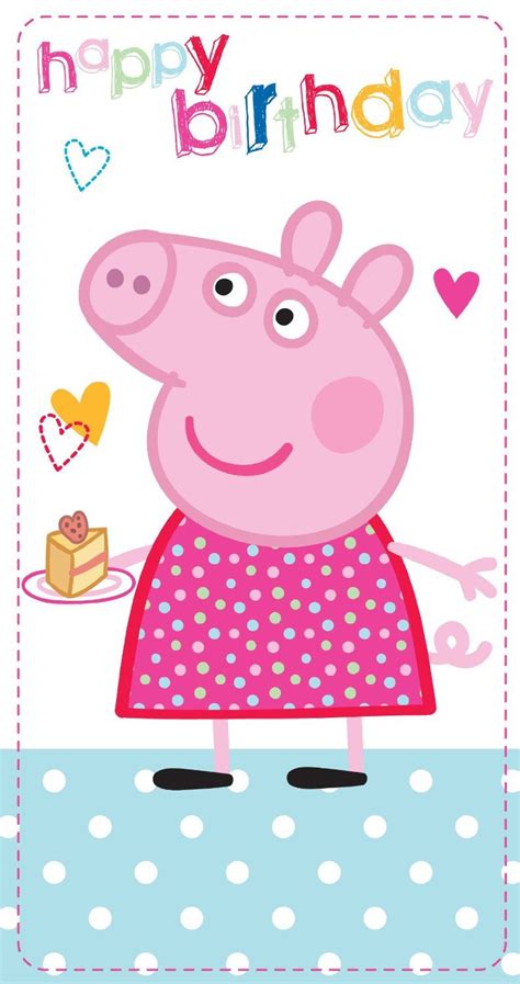 Peppa Pig Printable Birthday Card Kidsworksheetfun