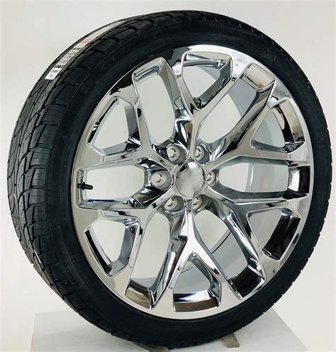 Buy Inch Chrome Snowflake Rims Replica Wheels With R Tires