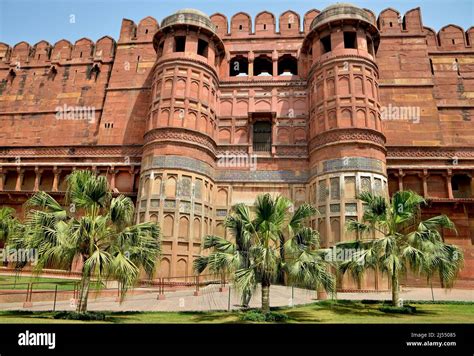 Agra Fort Is A Unesco World Heritage Site In The City Of Agraindia