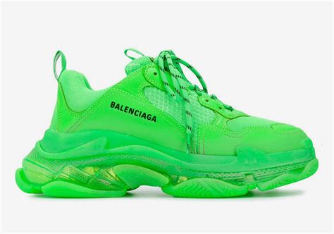 Balenciaga Triple S Neon Green Release Info