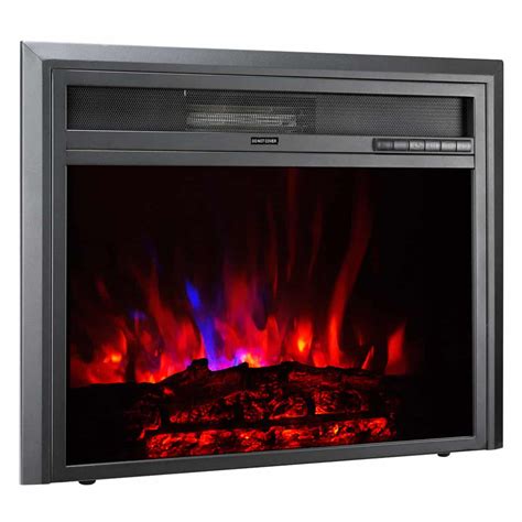 Xbrand Insert Fireplace Heater Wremote Control And Led Flame Effect