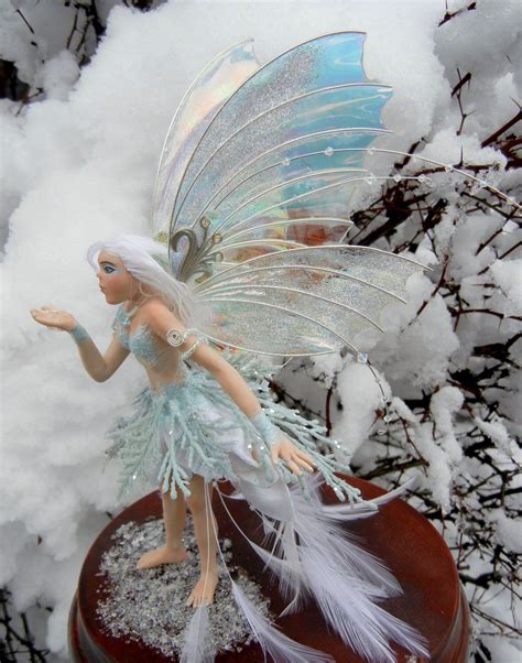 Winter Fairy Frost Fairy Frozen Faerie Snow Fairy Ooak Art Etsy