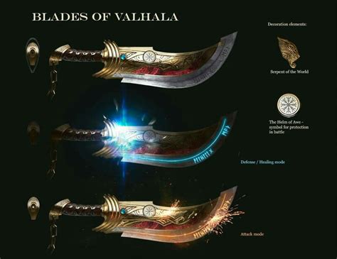 Blades Of Valhala Kratos God Of War God Of War Weapon Concept Art