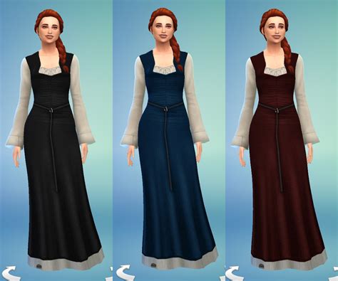 History Lovers Simblr Sims 4 Celtic Medieval Dress N 2 Another