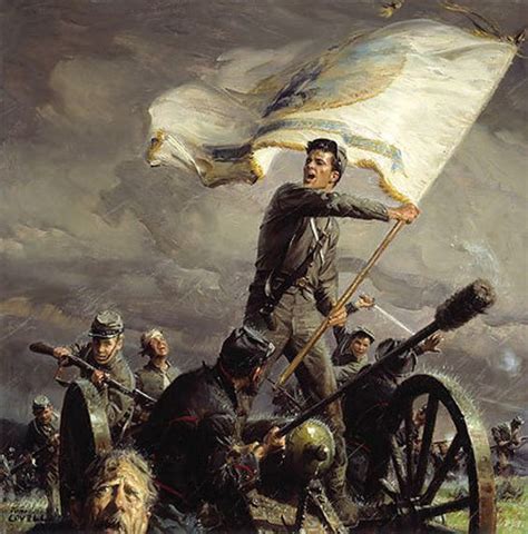 Charge Of The Vmi Cadets At New Market 1864 Civil War Artwork