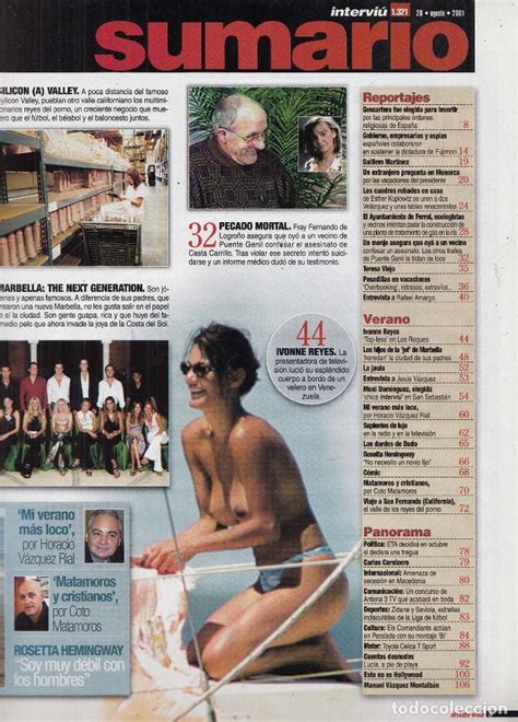 Revista Interviu Nº 1321 Año 2001 Ivonne Reyes Comprar