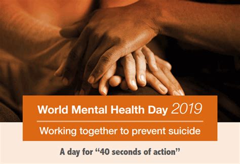 Who Emro Every 40 Seconds Someone Loses Their Life To Suicide News Mental Health