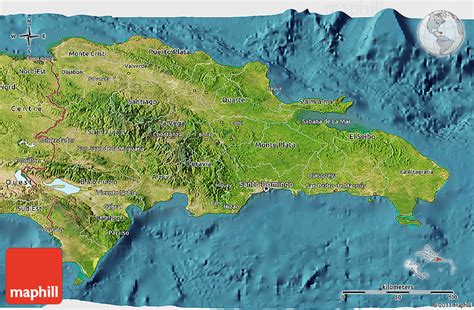 Topographic Map Of Dominican Republic Map