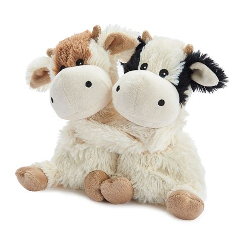 Warmies Cozy Plush Warm Hugs Cows Mini Fully Microwavable Toys Heat
