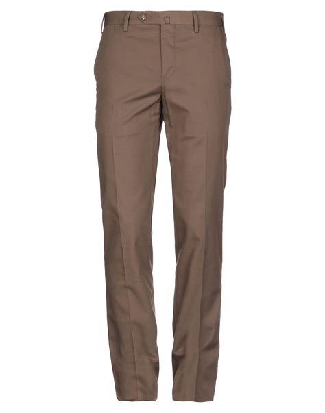 Pt01 Synthetic Casual Pants In Dark Brown Brown For Men Lyst