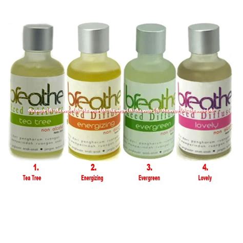 Jual Breathe Reed Diffuser 50ml Aroma Essential Oil Minyak Terapi