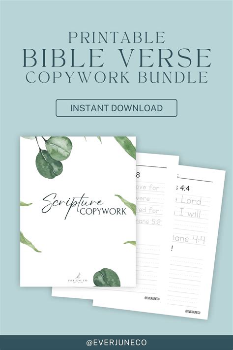 Bible Verse Copywork Bundle 2 1st Grade 2nd Grade Homeschool