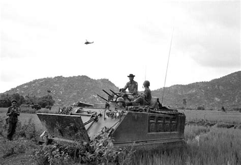 Vietnam War 1966 Vietnamese Troops With M 114 Armored Pers Flickr