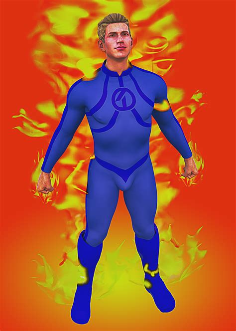 Johnny Storm Fantastic Four By Grfk Dsgn On Deviantart