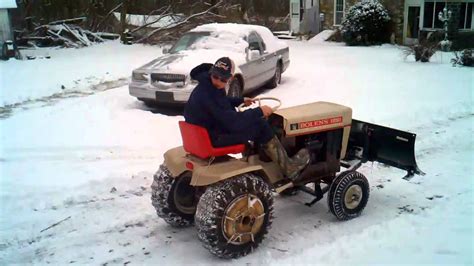 Bolens 1250 Plowing Snow Youtube