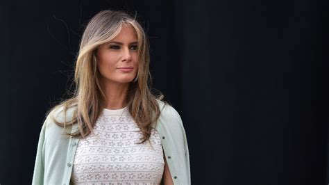 First Lady Melania Trump Wears White Ahead Of Her 100th Day Vogue