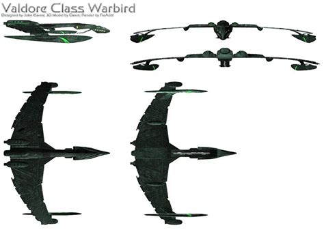 Valdore Class Romulan Warbird Star Trek Vaisseau Spatial Croiseur Lourd