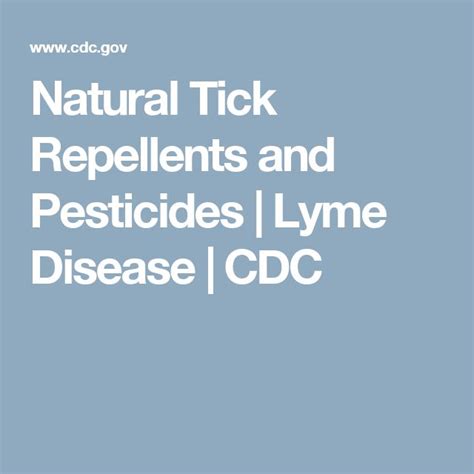 Preventing Tick Bites Lyme Disease Lyme Disease Lyme Natural Tick