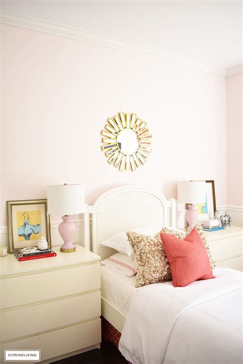 105 best blush bedroom images in 2020 | … перевести эту страницу. BLUSH PINK AND CORAL BEDROOM WITH BRASS ACCENTS