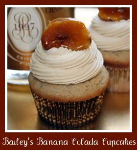 Baileys Banana Colada Cupcakes