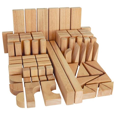 Whitney Brothers Wb0368 Childrens Beginner 75 Piece Maple Wood Block Set